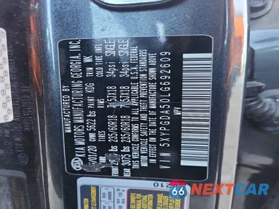 Zdjęcie 13 z 13 samochodu: 2020 KIA SORENTO S VIN:5XYPGDA50LG692609 - miniatura