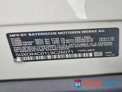 Zdjęcie 13 z 13 samochodu: 2020 BMW X5 SDRIVE 40I VIN:5UXCR4C01L9C26071 - miniatura