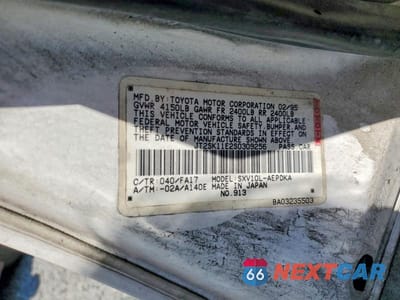 Zdjęcie 12 z 12 samochodu: 1995 TOYOTA CAMRY VIN:JT2SK11E2S0309256 - miniatura