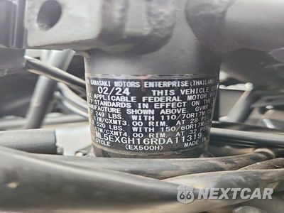 Zdjęcie 9 z 9 samochodu: 2024 KAWASAKI EX500 H VIN:ML5EXGH16RDA11319 - miniatura
