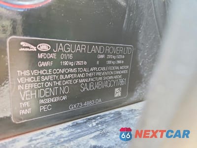 Zdjęcie 12 z 12 samochodu: 2016 JAGUAR XF PREMIUM VIN:SAJBJ4BV4GCY17861 - miniatura
