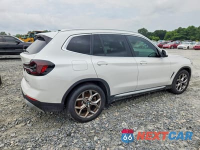 Trzecie zdjęcie samochodu z tyłu: 2022 BMW X3 XDRIVE30I VIN:5UX53DP07N9N39484 - miniatura