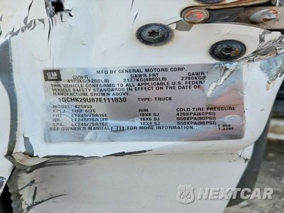 Zdjęcie 12 z 12 samochodu: 2007 CHEVROLET SILVERADO K2500 HEAVY DUTY VIN:1GCHK29U87E111830 - miniatura