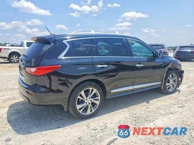 Trzecie zdjęcie samochodu z tyłu: 2013 INFINITI JX35 BASE VIN:5N1AL0MM5DC344884 - miniatura