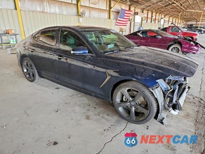Czwarte zdjęcie samochodu z boku: 2019 GENESIS G70 2.0T ADVANCED VIN:KMTG44LAXKU032501 - miniatura