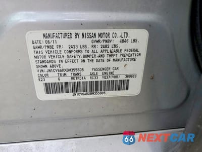 Zdjęcie 13 z 13 samochodu: 2011 INFINITI G37 SEDAN X VIN:JN1CV6ARXBM355805 - miniatura
