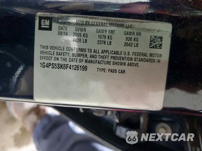 Zdjęcie 12 z 12 samochodu: 2015 BUICK VERANO VIN:1G4PS5SK6F4126199 - miniatura