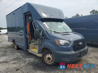Czwarte zdjęcie samochodu z boku: 2021 FORD TRANSIT DELIVERY TRUCK VIN:1FDDF6P87MKA78439 - miniatura