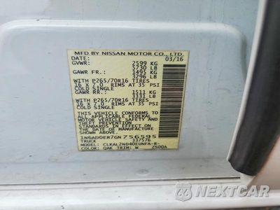 Zdjęcie 12 z 12 samochodu: 2016 NISSAN FRONTIER SV VIN:1N6AD0ER7GN756595 - miniatura