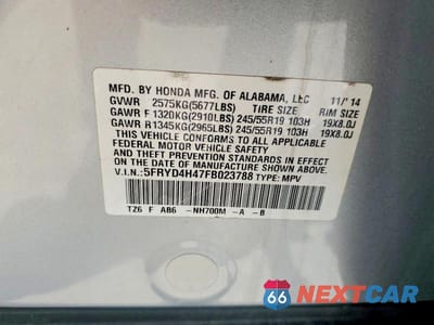 Zdjęcie 13 z 13 samochodu: 2015 ACURA MDX TECHNOLOGY VIN:5FRYD4H47FB023788 - miniatura