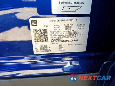 Zdjęcie 14 z 14 samochodu: 2023 CADILLAC XT6 PREMIUM LUXURY VIN:1GYKPDRS5PZ108940 - miniatura
