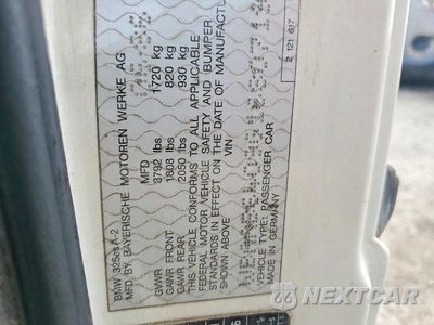 Zdjęcie 12 z 12 samochodu: 1986 BMW 325 E AUTOMATIC VIN:WBAAB6409G1680719 - miniatura
