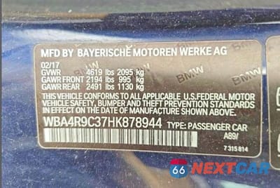 Zdjęcie 10 z 12 samochodu: 2017 BMW 430XI VIN:WBA4R9C37HK878944 - miniatura