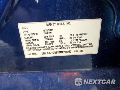 Zdjęcie 13 z 13 samochodu: 2021 TESLA MODEL Y VIN:5YJYGDEE8MF279232 - miniatura
