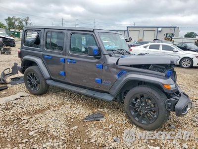 Czwarte zdjęcie samochodu z boku: 2025 JEEP WRANGLER SAHARA 4XE VIN:1C4RJXP68SW583943 - miniatura