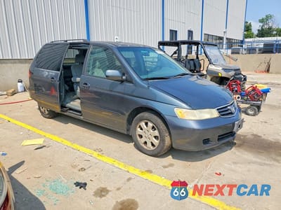 Czwarte zdjęcie samochodu z boku: 2003 HONDA ODYSSEY EX VIN:5FNRL18693B019326 - miniatura