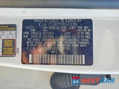 Zdjęcie 13 z 13 samochodu: 2024 KIA SORENTO EX VIN:KNDRHDLGXR5259790 - miniatura