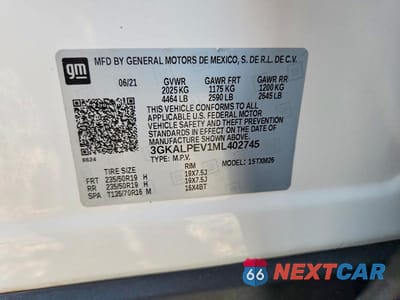 Zdjęcie 12 z 12 samochodu: 2021 GMC TERRAIN SLT VIN:3GKALPEV1ML402745 - miniatura