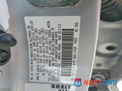 Zdjęcie 12 z 12 samochodu: 2008 TOYOTA TACOMA DOUBLE CAB VIN:5TELU42N88Z534618 - miniatura