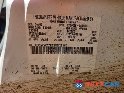 Zdjęcie 12 z 12 samochodu: 2002 FORD F350 SUPER DUTY VIN:1FDWW37F82ED28482 - miniatura