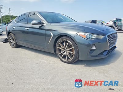 Czwarte zdjęcie samochodu z boku: 2019 GENESIS G70 3.3T DESIGN EDITION VIN:KMTG34LEXKU021780 - miniatura