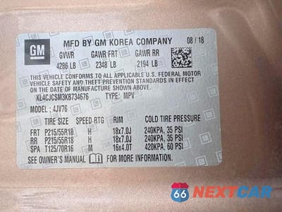 Zdjęcie 15 z 15 samochodu: 2019 BUICK ENCORE ESSENCE VIN:KL4CJCSM3KB734676 - miniatura