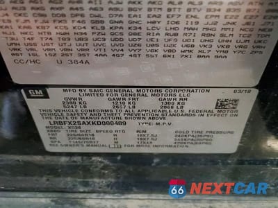 Zdjęcie 13 z 13 samochodu: 2019 BUICK ENVISION ESSENCE VIN:LRBFX2SAXKD000489 - miniatura