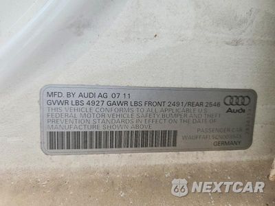 Zdjęcie 12 z 12 samochodu: 2012 AUDI A4 PREMIUM PLUS VIN:WAUFFAFL5CN003545 - miniatura