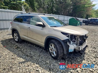 Czwarte zdjęcie samochodu z boku: 2015 TOYOTA HIGHLANDER LIMITED VIN:5TDDKRFH2FS116609 - miniatura