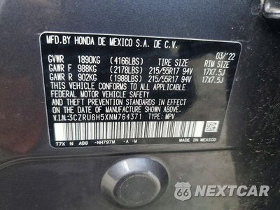Zdjęcie 13 z 13 samochodu: 2022 HONDA HR-V EX VIN:3CZRU6H5XNM764371 - miniatura