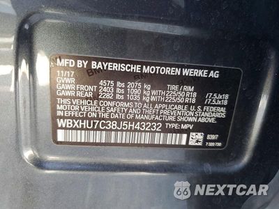Zdjęcie 12 z 12 samochodu: 2018 BMW X1 SDRIVE28I VIN:WBXHU7C38J5H43232 - miniatura
