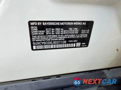 Zdjęcie 10 z 14 samochodu: 2020 BMW X6 XDRIVE40I VIN:5UXCY6C0XL9D21128 - miniatura