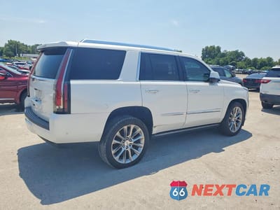 Trzecie zdjęcie samochodu z tyłu: 2018 CADILLAC ESCALADE PREMIUM LUXURY VIN:1GYS4CKJ4JR125112 - miniatura