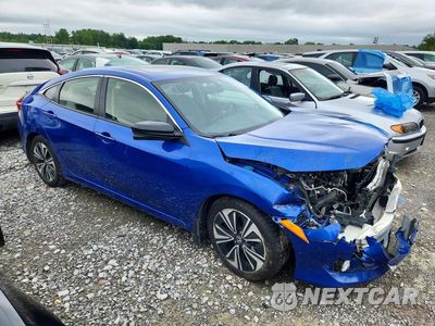 Czwarte zdjęcie samochodu z boku: 2018 HONDA CIVIC EXL VIN:JHMFC1F72JX027011 - miniatura