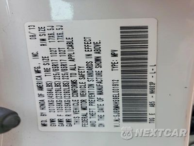 Zdjęcie 13 z 13 samochodu: 2014 HONDA CR-V EX VIN:5J6RM4H59EL001912 - miniatura