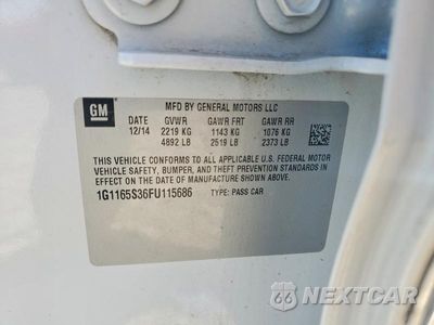 Zdjęcie 12 z 12 samochodu: 2015 CHEVROLET IMPALA LTZ VIN:1G1165S36FU115686 - miniatura