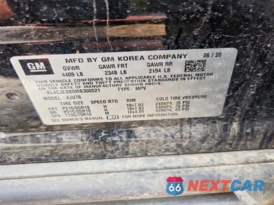 Zdjęcie 14 z 14 samochodu: 2021 BUICK ENCORE PREFERRED VIN:KL4CJESB0MB300521 - miniatura