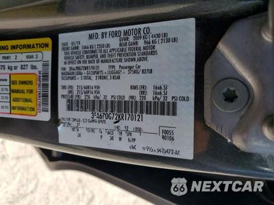 Zdjęcie 12 z 12 samochodu: 2019 FORD FUSION S VIN:3FA6P0G72KR170121 - miniatura