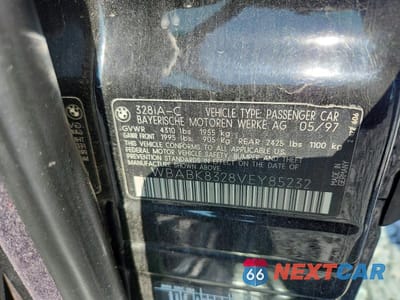 Zdjęcie 12 z 12 samochodu: 1997 BMW 328 IC AUTOMATIC VIN:WBABK8328VEY85232 - miniatura