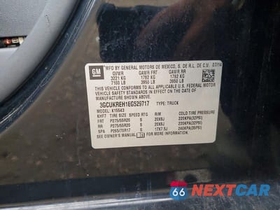 Zdjęcie 12 z 12 samochodu: 2014 CHEVROLET SILVERADO K1500 LT VIN:3GCUKREH1EG529717 - miniatura