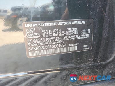 Zdjęcie 13 z 13 samochodu: 2014 BMW X5 SDRIVE35I VIN:5UXKR2C50E0C01634 - miniatura