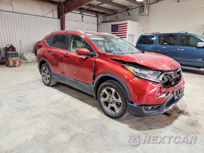 Czwarte zdjęcie samochodu z boku: 2019 HONDA CR-V EX-L VIN:2HKRW2H88KH604297 - miniatura