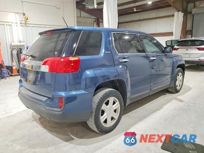 Trzecie zdjęcie samochodu z tyłu: 2016 GMC TERRAIN SLE VIN:2GKALMEK0G6356807 - miniatura