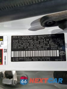 Zdjęcie 12 z 12 samochodu: 2020 TOYOTA CAMRY SE VIN:4T1G11AK6LU886819 - miniatura