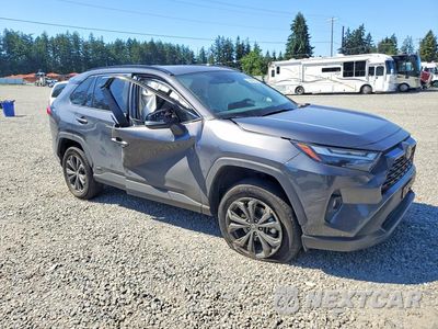 Czwarte zdjęcie samochodu z boku: 2021 TOYOTA RAV4 XLE PREMIUM VIN:2T3B6RFV1RW059985 - miniatura