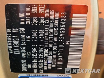 Zdjęcie 13 z 13 samochodu: 2021 KIA SORENTO EX VIN:5XYRHDLF5MG064333 - miniatura
