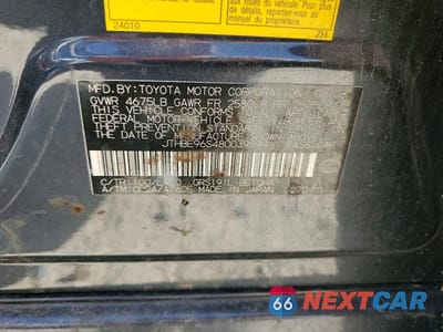 Zdjęcie 12 z 12 samochodu: 2008 LEXUS GS 350 VIN:JTHBE96S480039899 - miniatura