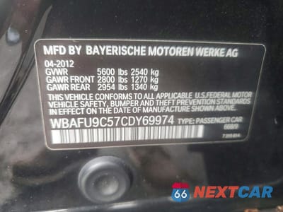 Zdjęcie 13 z 13 samochodu: 2012 BMW 550 XI VIN:WBAFU9C57CDY69974 - miniatura