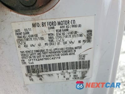 Zdjęcie 12 z 12 samochodu: 2011 FORD F250 SUPER DUTY VIN:1FT7X2A67BEC42119 - miniatura