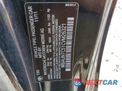 Zdjęcie 12 z 12 samochodu: 2012 BMW 135 I VIN:WBAUN7C51CVM26321 - miniatura